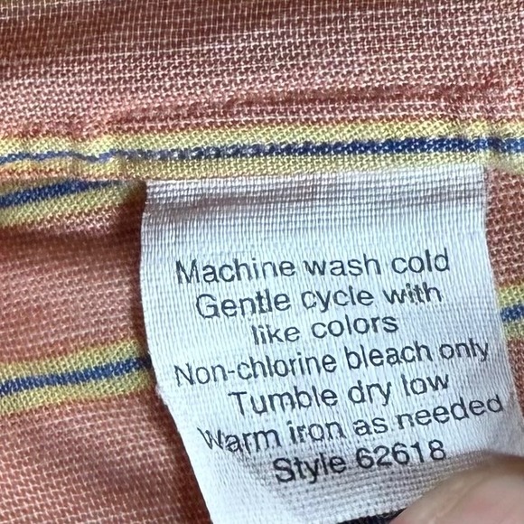 J. Crew Striped Button Down‎ Shirt Large preppy casual office career mens cotton - Picture 5 of 9